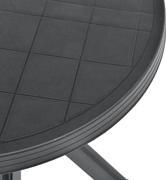 Bistro stol antracit Ø 70 cm plastični - Antracit 1 Antracit