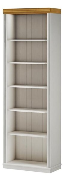 Bijela biblioteka od masivnog bora 74x223x37 cm Anita – Støraa