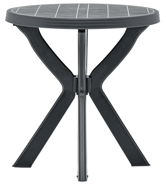 Bistro stol antracit Ø 70 cm plastični - Antracit 1 Antracit