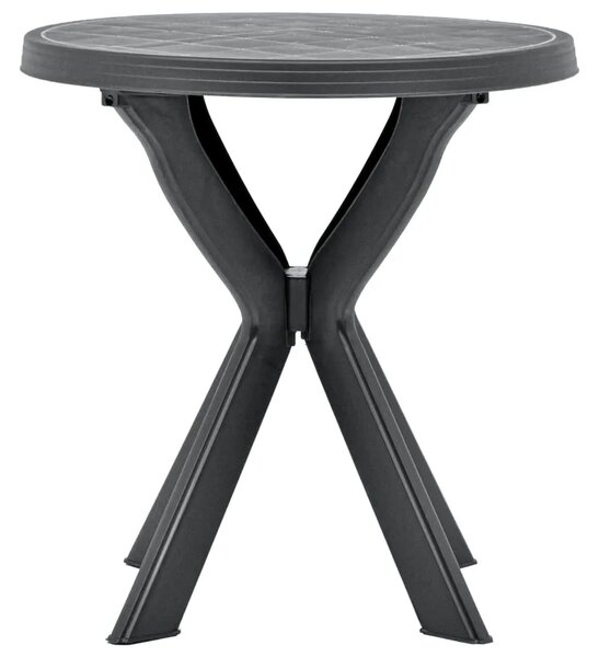 Bistro stol antracit Ø 70 cm plastični - Antracit 1 Antracit