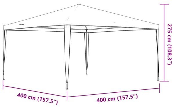 Šator za svadbe - šator za zabave 4 x 4 m plavi - Plava 4 x 4 m 1 Plava