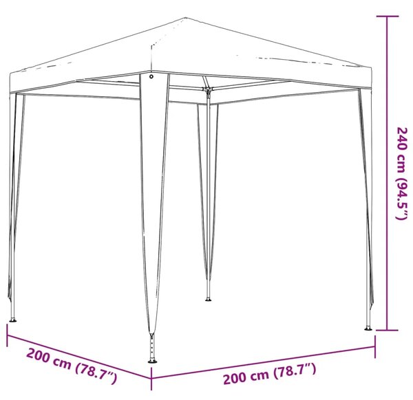 Šator za svadbe - šator za zabave 2 x 2 m bijeli - Bijela 2 x 2 m 1 Bijela