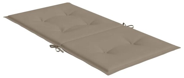 Jastuci za vrtne stolice 2 kom smeđesivi 100x50x3 cm od tkanine - Sivo-smeđa 100 x 50 x 3 cm 2 Sivosmeđa