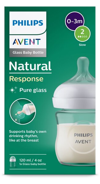 AVENT SCY930/01 staklena bočica 120ml Natural Response