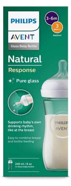 AVENT SCY933/01 staklena bočica 240ml Natural Response