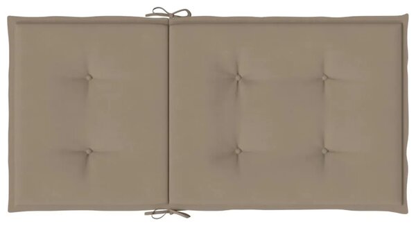 Jastuci za vrtne stolice 2 kom smeđesivi 100x50x3 cm od tkanine - Sivo-smeđa 100 x 50 x 3 cm 2 Sivosmeđa