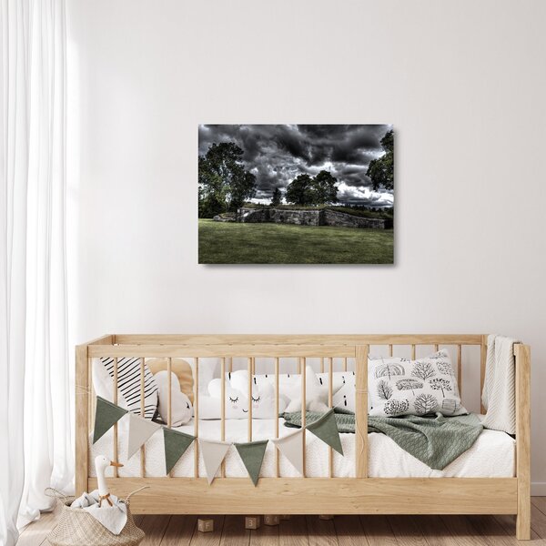 Staklena slika oblačnog neba (70x50 cm)
