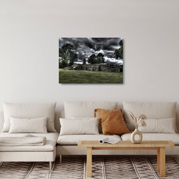Staklena slika oblačnog neba (70x50 cm)