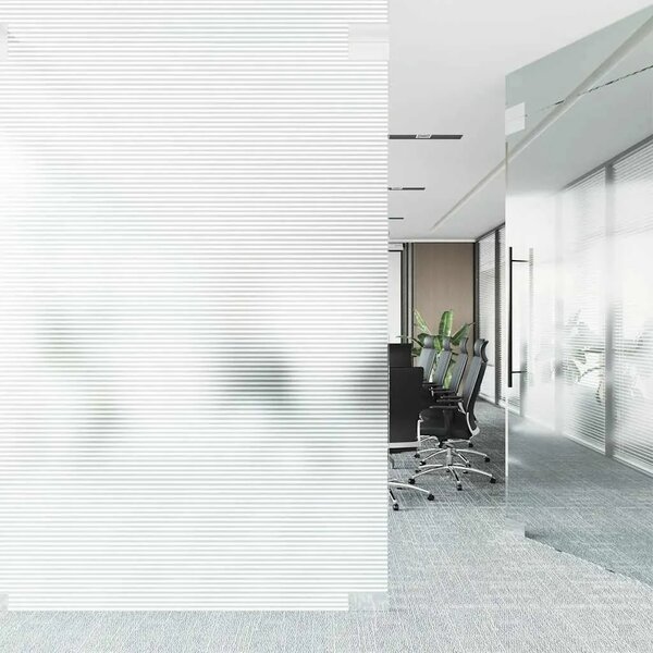 Prozorska folija matirana s prugastim uzorkom 0 9x50m PVC - Mutno staklo na pruge 1 50 m 90 cm