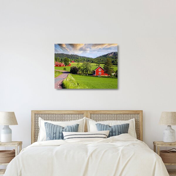 Staklena slika sela (70x50 cm)