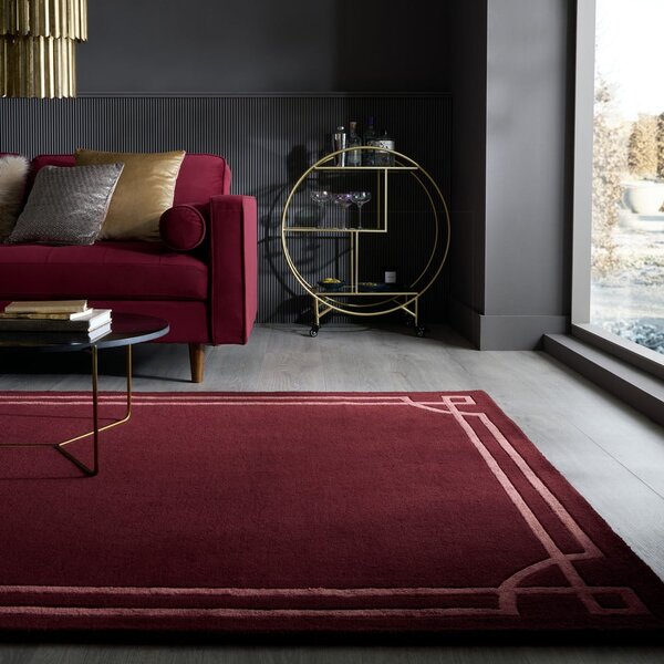 Bordo ručno rađen vunen tepih 200x290 cm Gatsby – Flair Rugs