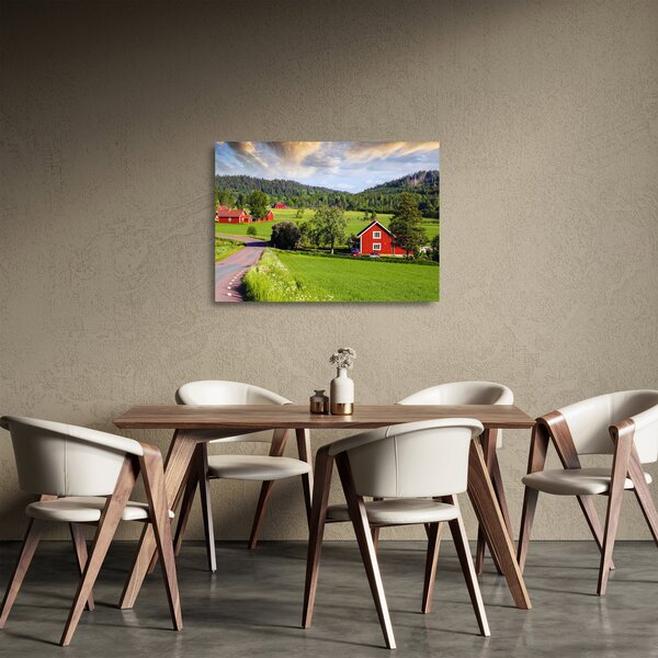 Staklena slika sela (70x50 cm)