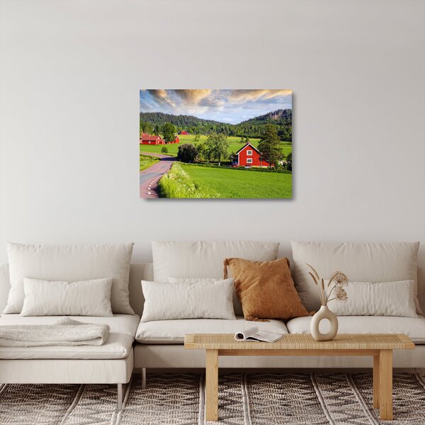 Staklena slika sela (70x50 cm)