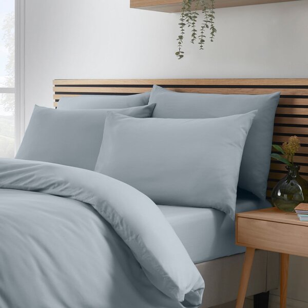 Prljavo plava posteljina za bračni krevet/za produženi krevet 260x220 cm So Soft Non-Iron – Catherine Lansfield