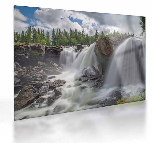 Staklena slika slapova (70x50 cm)