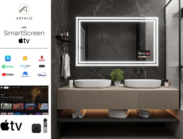 LED ogledalo s okvirom M3