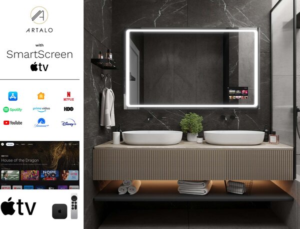 Ogledalo s LED osvjetljenjem M6 premium