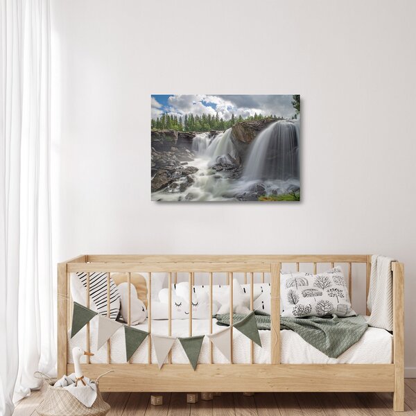 Staklena slika slapova (70x50 cm)