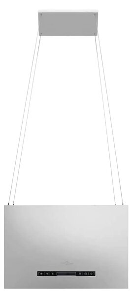 Viseća otočna napa sa senzorom na dodir LCD 55 cm čelična - Srebrno 55 cm Srebrno 55 cm