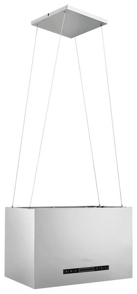 Viseća otočna napa sa senzorom na dodir LCD 55 cm čelična - Srebrno 55 cm Srebrno 55 cm