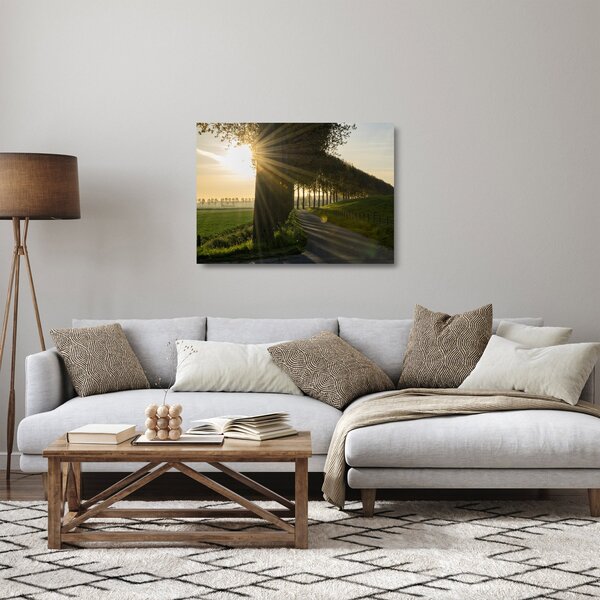 Staklena slika aleja (70x50 cm)