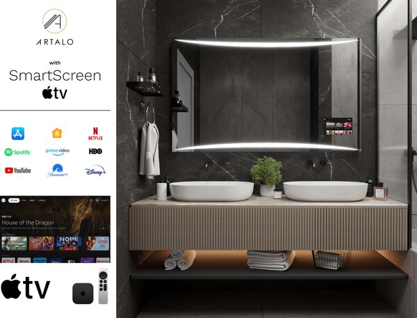 Ogledalo s LED osvjetljenjem M16 premium