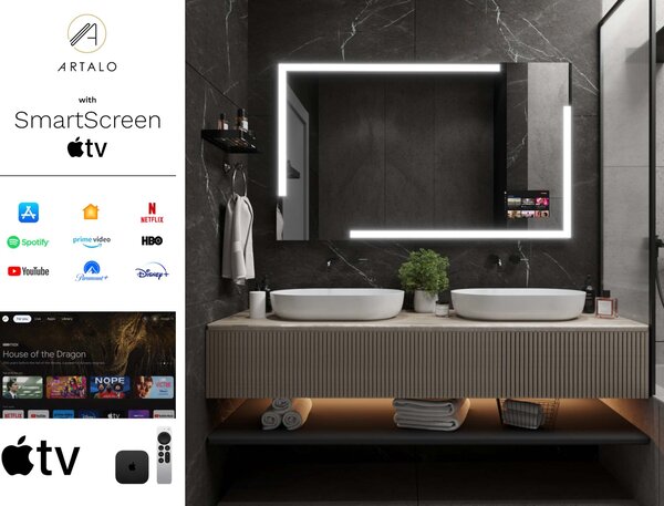 Ogledalo s LED osvjetljenjem M23 premium