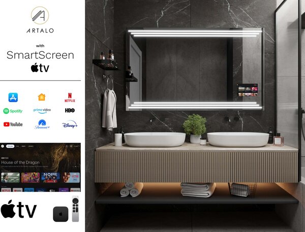 Ogledalo s LED osvjetljenjem M17 premium