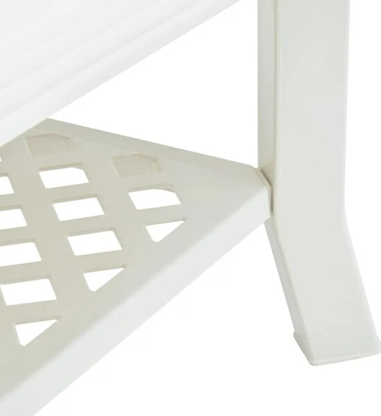 Stolić za kavu bijeli 90 x 60 x 46 cm plastični - Bijela 1 Bijela