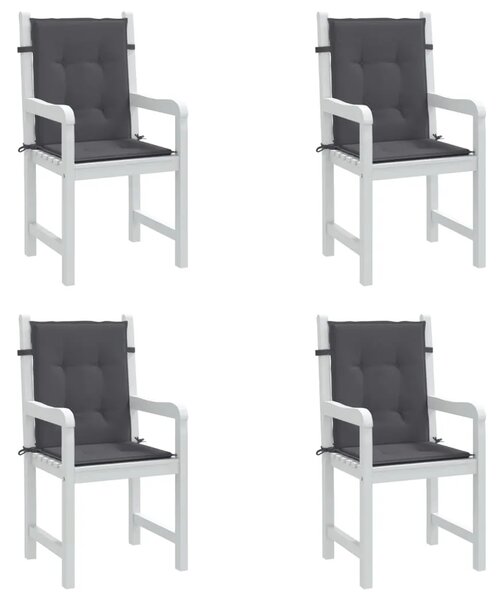 Jastuci za vrtne stolice 4 kom antracit od tkanine Oxford - Antracit 100 x 50 x 3 cm 4 Antracit
