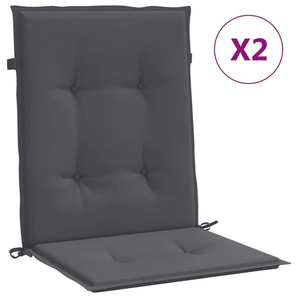 Jastuci za vrtne stolice 2 kom antracit od tkanine Oxford - Antracit 100 x 50 x 3 cm 2 Antracit