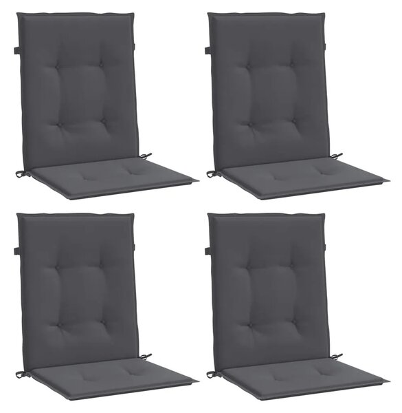 Jastuci za vrtne stolice 4 kom antracit od tkanine Oxford - Antracit 100 x 50 x 3 cm 4 Antracit