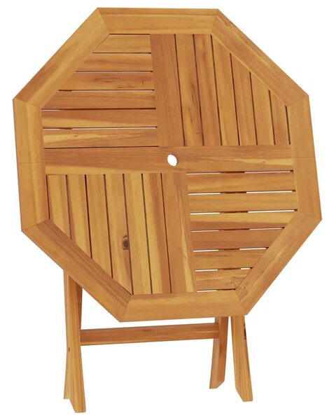 Sklopivi vrtni stol 85 x 85 x 76 cm od masivne tikovine - 1 osmerokut Osmerokut