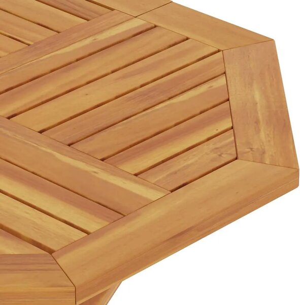 Sklopivi vrtni stol 85 x 85 x 76 cm od masivne tikovine - 1 osmerokut Osmerokut