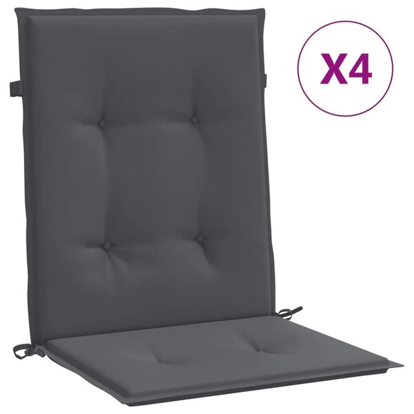Jastuci za vrtne stolice 4 kom antracit od tkanine Oxford - Antracit 100 x 50 x 3 cm 4 Antracit
