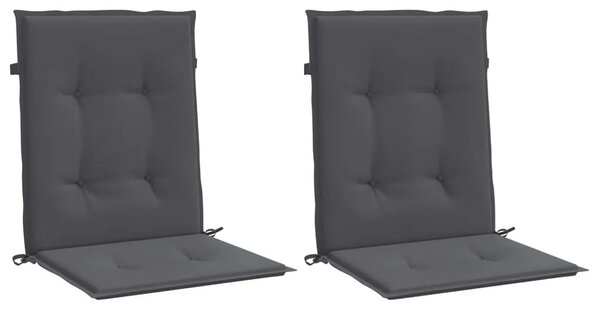 Jastuci za vrtne stolice 2 kom antracit od tkanine Oxford - Antracit 100 x 50 x 3 cm 2 Antracit