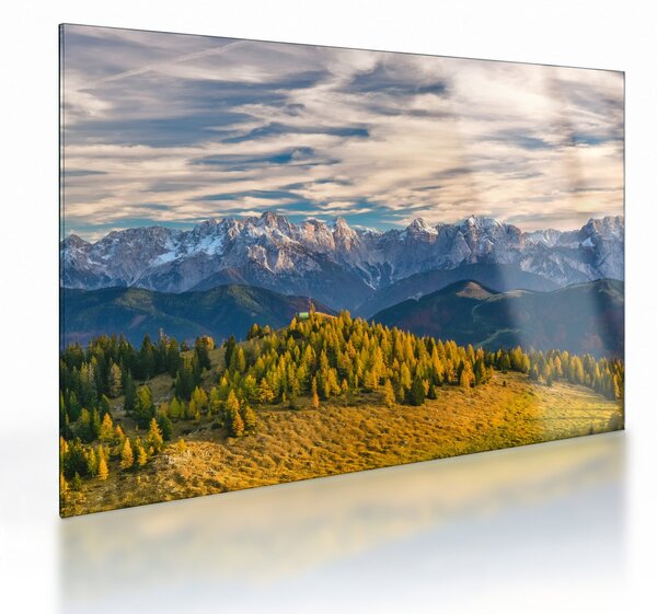 Staklena slika - planinska panorama (70x50 cm)