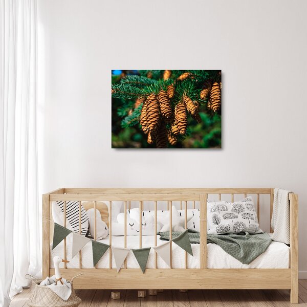Staklena slika češera (70x50 cm)