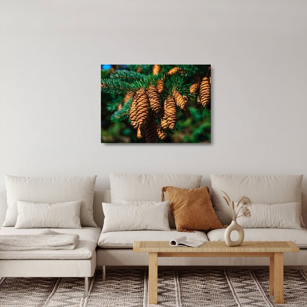 Staklena slika češera (70x50 cm)