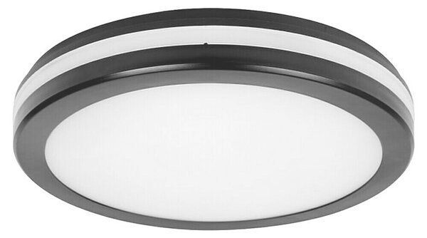 Green Tech Okrugla stropna LED svjetiljka (24 W, Ø x V: 30 x 5,5 cm, Crna)