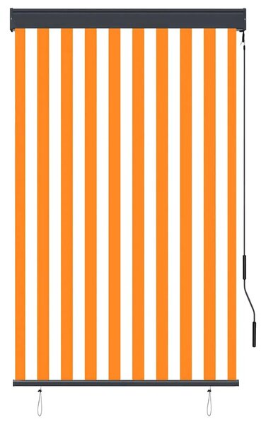 Vanjska roleta 100 x 250 cm bijelo-narančasta - Narančasta i bijela 100 x 250 cm Narančasta i bijela 100 x 250 cm