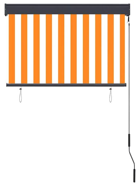 Vanjska roleta 100 x 250 cm bijelo-narančasta - Narančasta i bijela 100 x 250 cm Narančasta i bijela 100 x 250 cm