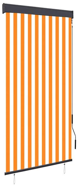 Vanjska roleta 100 x 250 cm bijelo-narančasta - Narančasta i bijela 100 x 250 cm Narančasta i bijela 100 x 250 cm