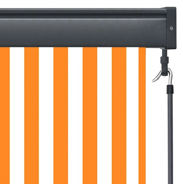 Vanjska roleta 100 x 250 cm bijelo-narančasta - Narančasta i bijela 100 x 250 cm Narančasta i bijela 100 x 250 cm