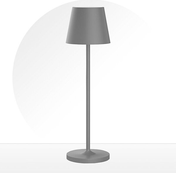 Ferotehna Punjiva stolna svjetiljka Gema (3 W, D x Š x V: 114 x 114 x 380 mm, Tamno siva)