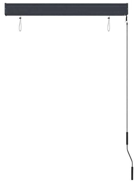 Vanjska roleta 100 x 250 cm bijelo-narančasta - Narančasta i bijela 100 x 250 cm Narančasta i bijela 100 x 250 cm