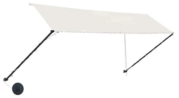 Tenda na uvlačenje s LED svjetlima 350 x 150 cm krem - Krema 350 x 150 cm 1 Krema