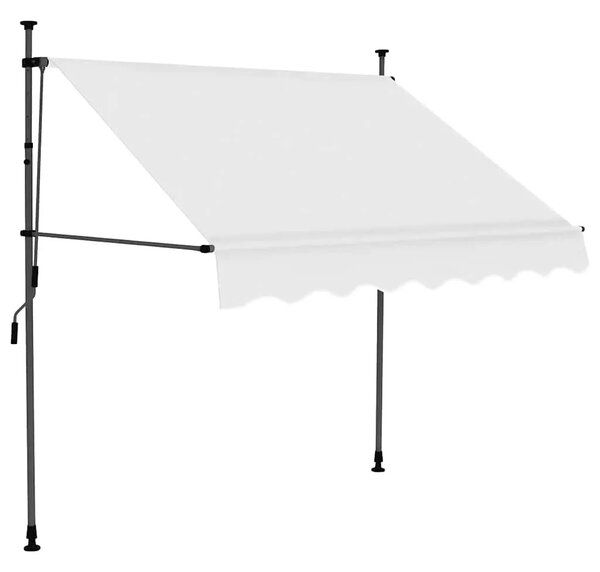 Tenda na ručno uvlačenje s LED svjetlima 150 cm krem - Krema 1 150 cm Krema
