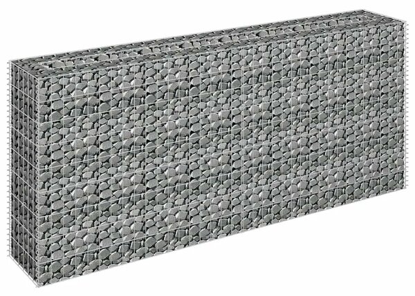Gabionska sadilica od pocinčanog čelika 180 x 30 x 90 cm - 180 x 30 x 90 cm 1 180 x 30 x 90 cm