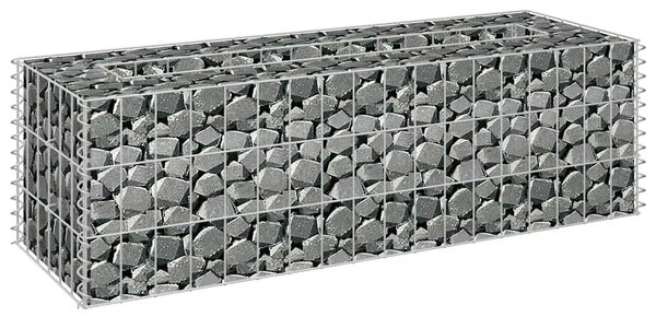 Gabionska sadilica od pocinčanog čelika 90 x 30 x 30 cm - 90 x 30 x 30 cm 1 90 x 30 x 30 cm